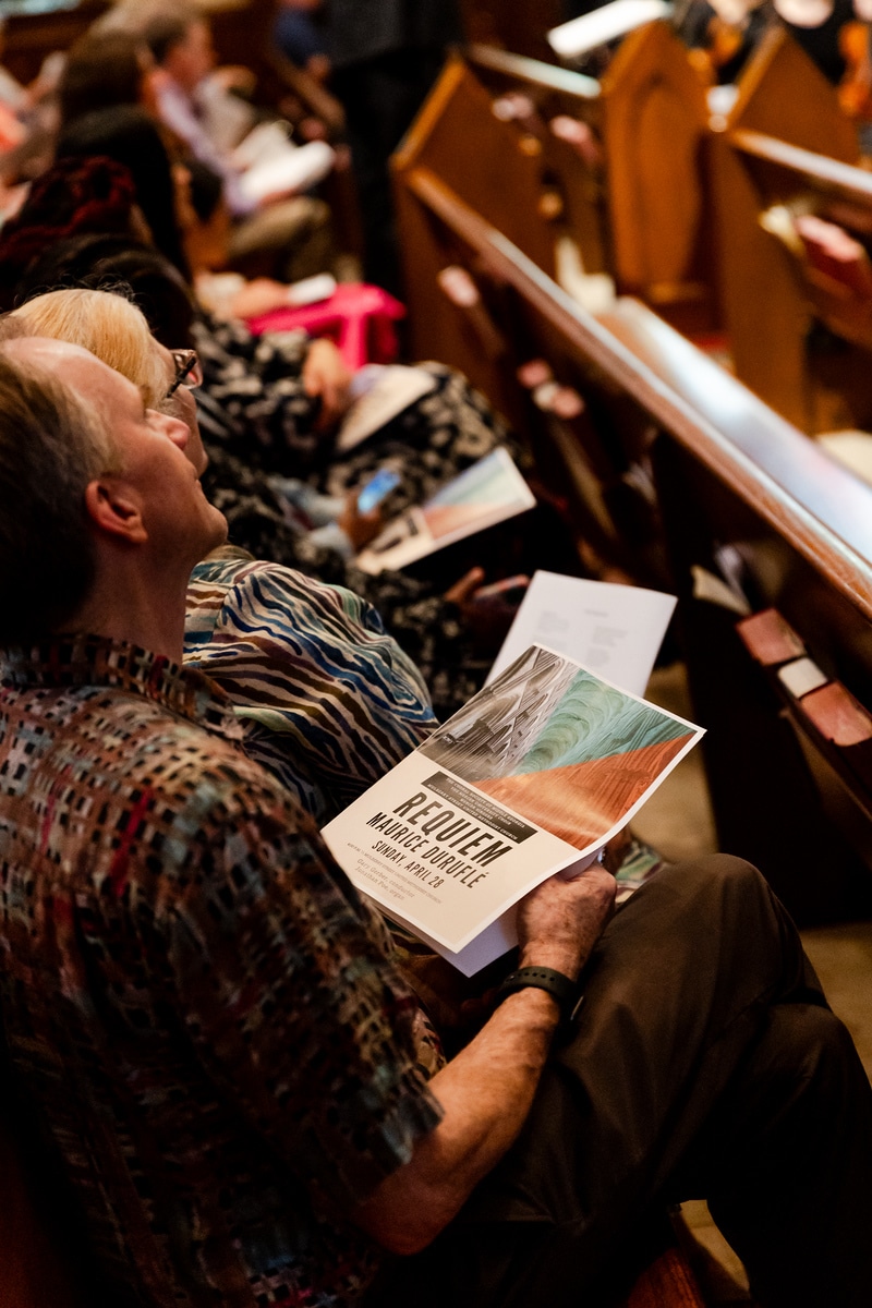 shot of Choral Society of Middle GA audience